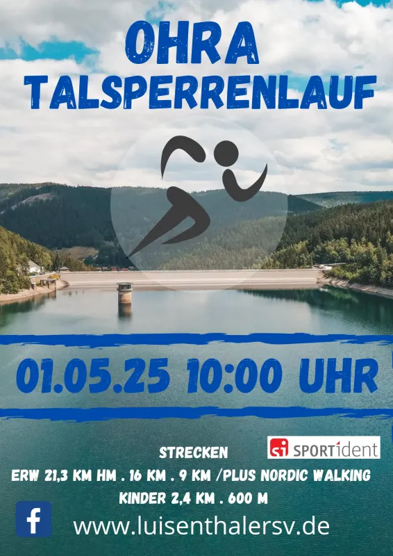 Ohratalsperrenlauf- Anmeldephase startet